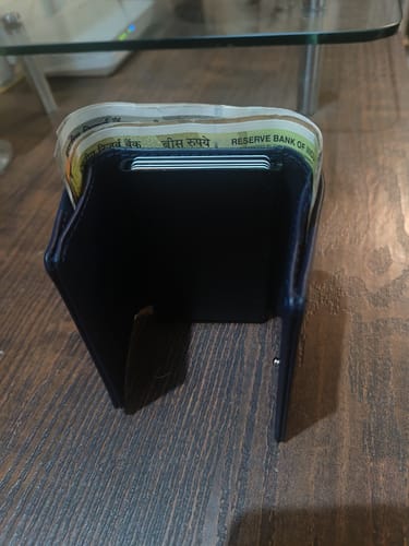 Customer photo review of Maverick RFID Protected Wallet Cardholder - Blue