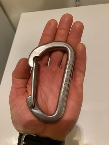 Customer photo review of 316 Stainless Wire Gate Carabiner