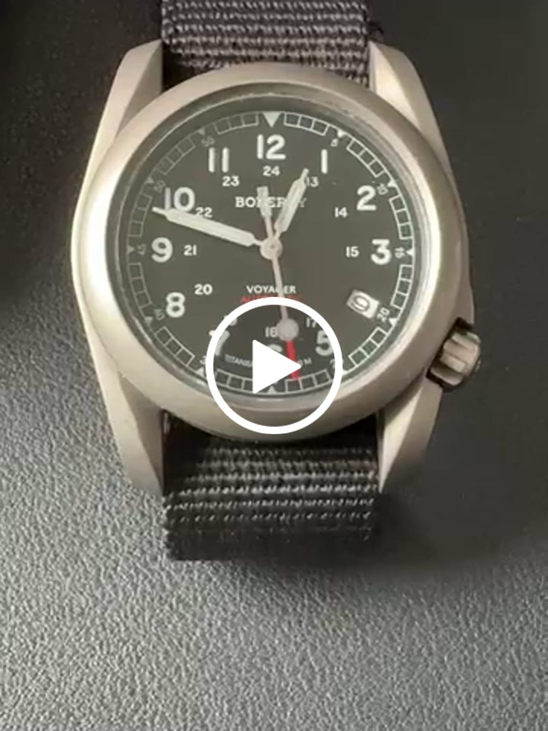 Customer video review of VOYAGER - 100M Waterproof Titanium Automatic Field Watch | Black