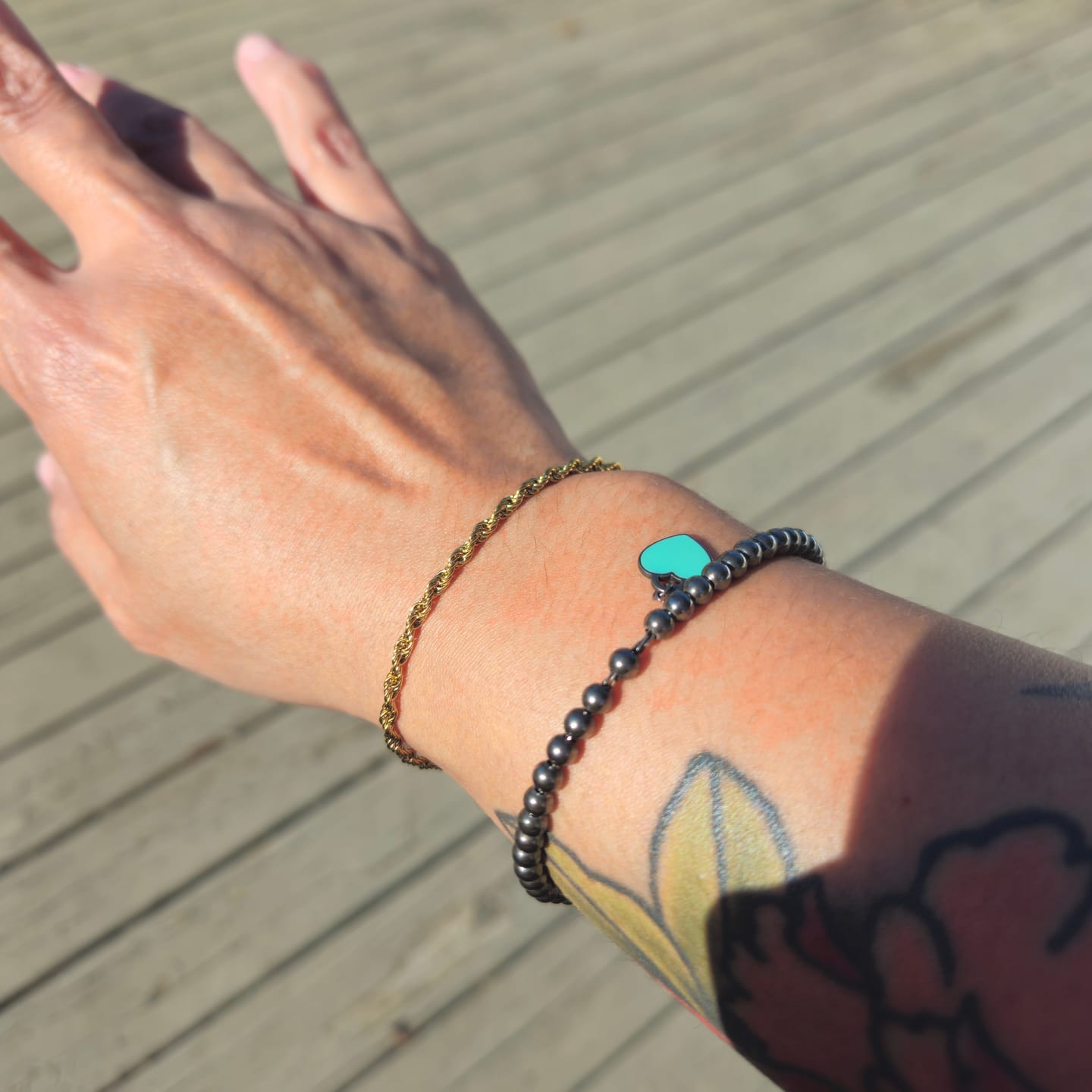 Customer photo review of Thin Rope Chain Bracelet