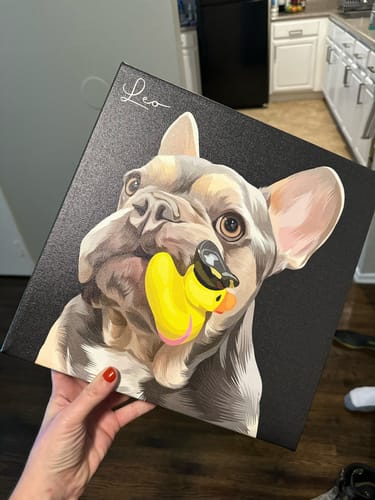 Customer photo review of Pet Art Canvas Wrap