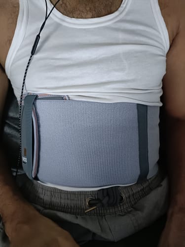 Customer photo review of Rib Belt | Provides Moderate Support to the Injured Ribs & Allows Normal Respiration (Grey)
