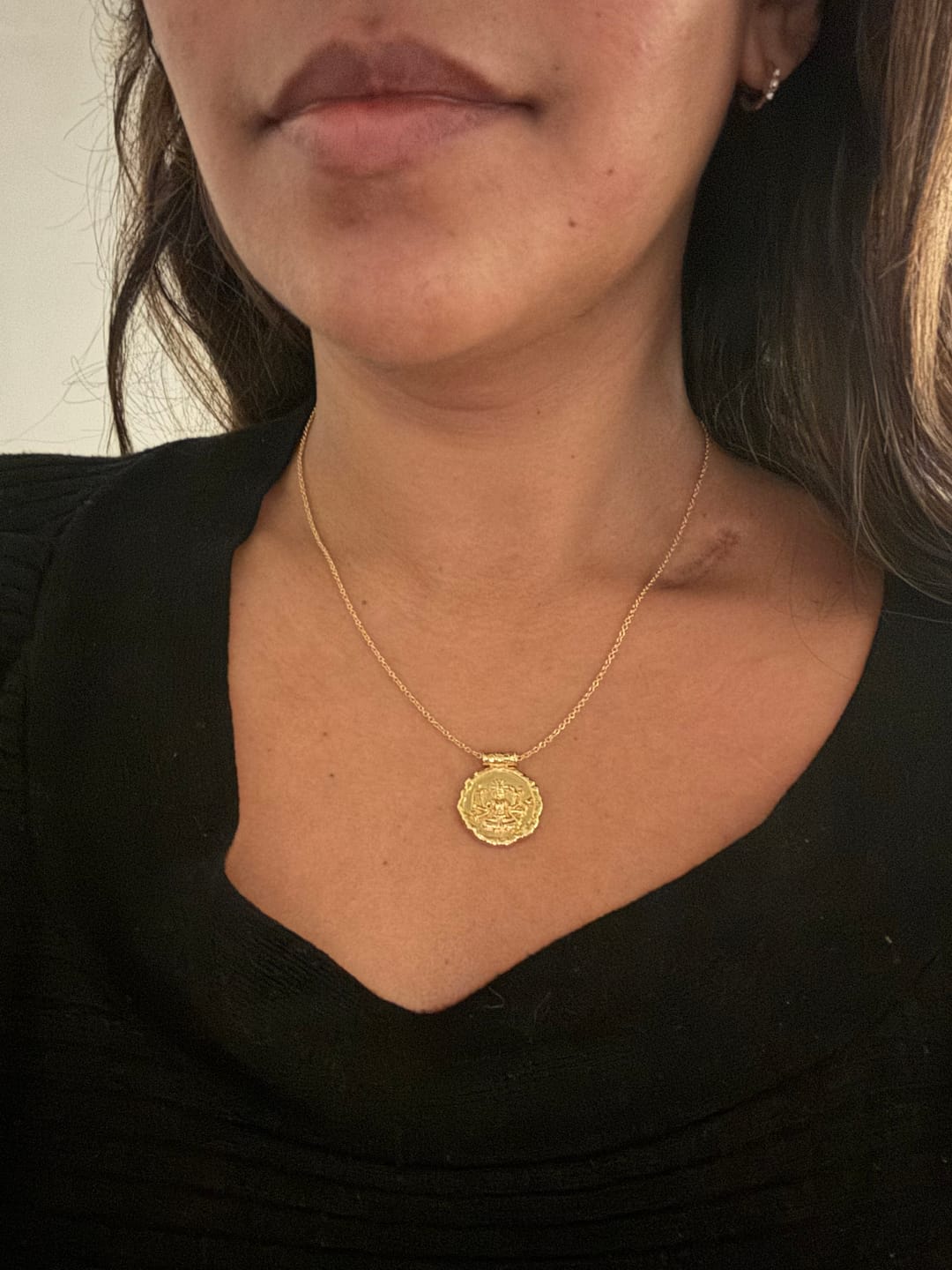 Customer photo review of Goddess Durga Necklace