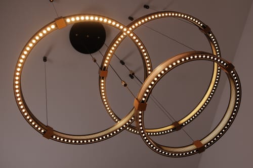 Customer photo review of Titan Ring Chandelier