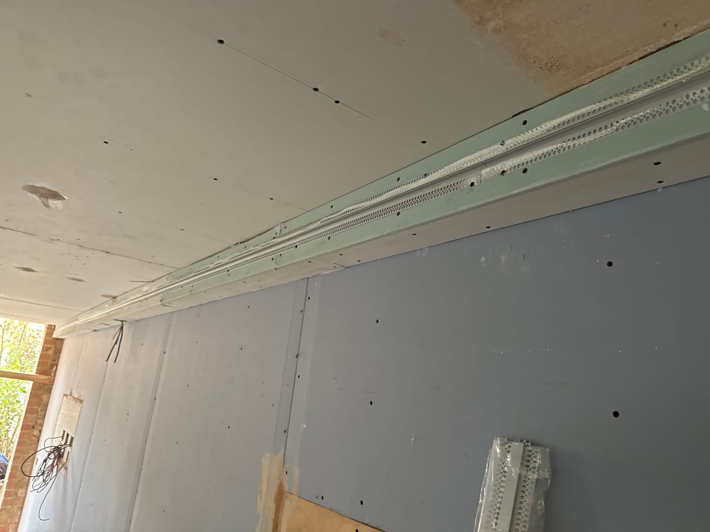 Customer photo review of 2 Meters Trimless 12MM Wide Plaster-In Aluminum LED Profile Channel with Frosted Diffuser & Accessories for LED Strip Lighting