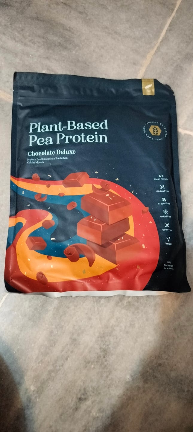 Customer photo review of Pea Protein Isolate - Soluxe Chocolate Deluxe