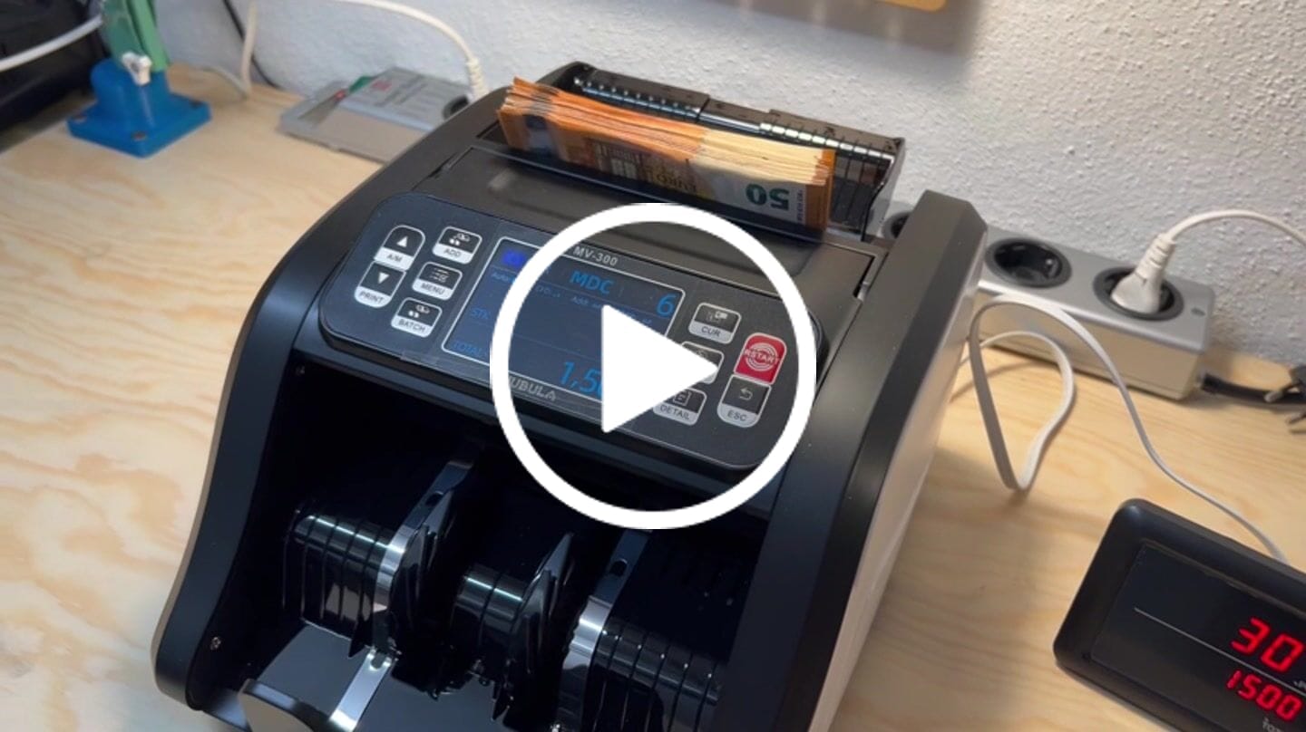 Customer video review of Jubula MV-300 Banknote Value Counter