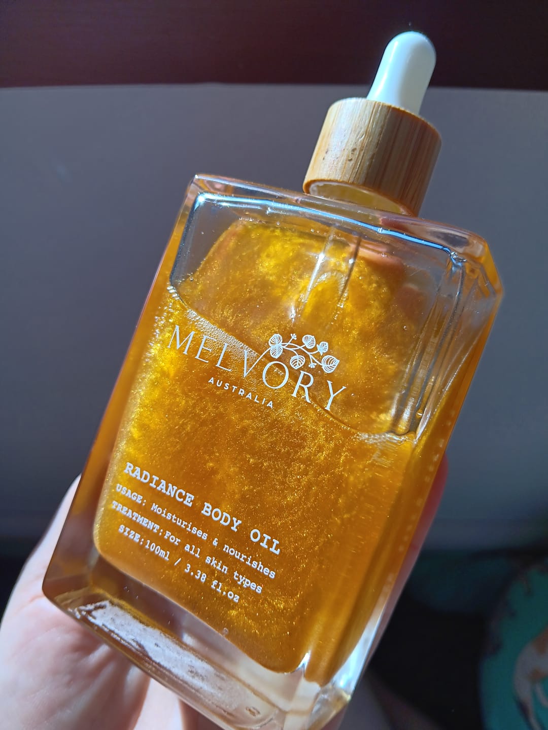 Customer photo review of Radiance Body Oil (Skin Firming)