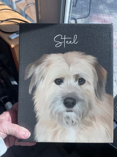 Customer photo review of Pet Art Canvas Wrap