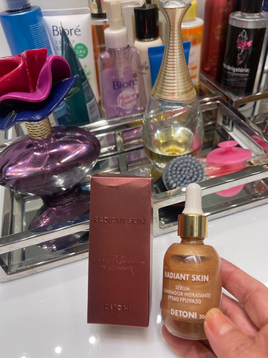 Customer photo review of COMBO 2 RADIANT SKIN BRONZE DROPS