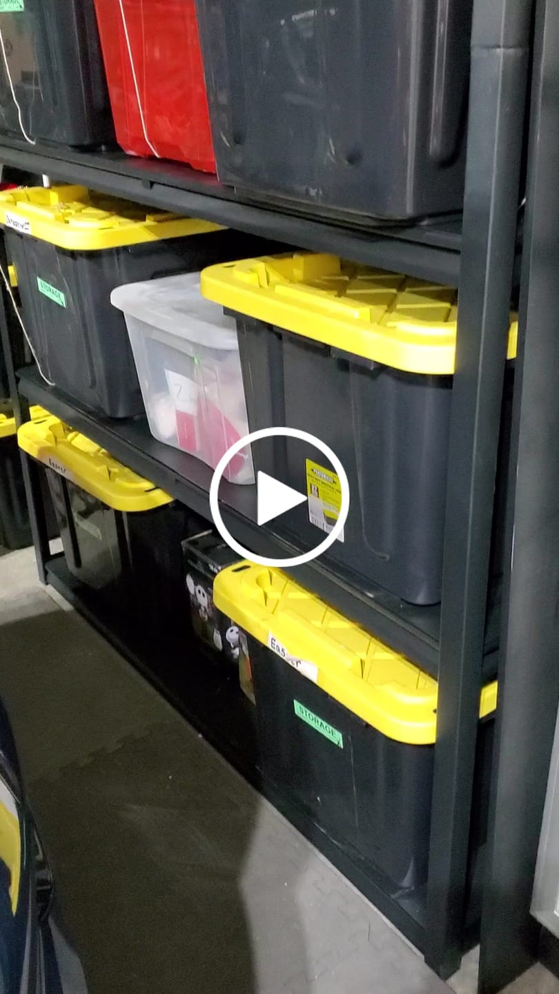 Customer video review of REIBII 6-Tier 55" W Heavy Duty Industrial Garage Shelving, Adjustable Metal Storage Shelving Units, For Basement&Warehouse
