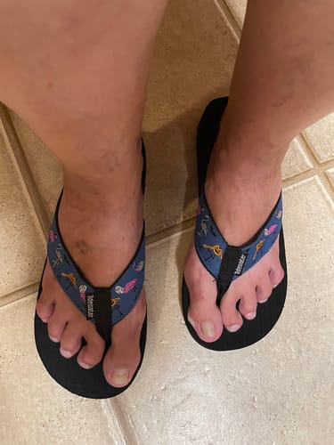 Customer photo review of BOO-tiful Halloween Flamingos