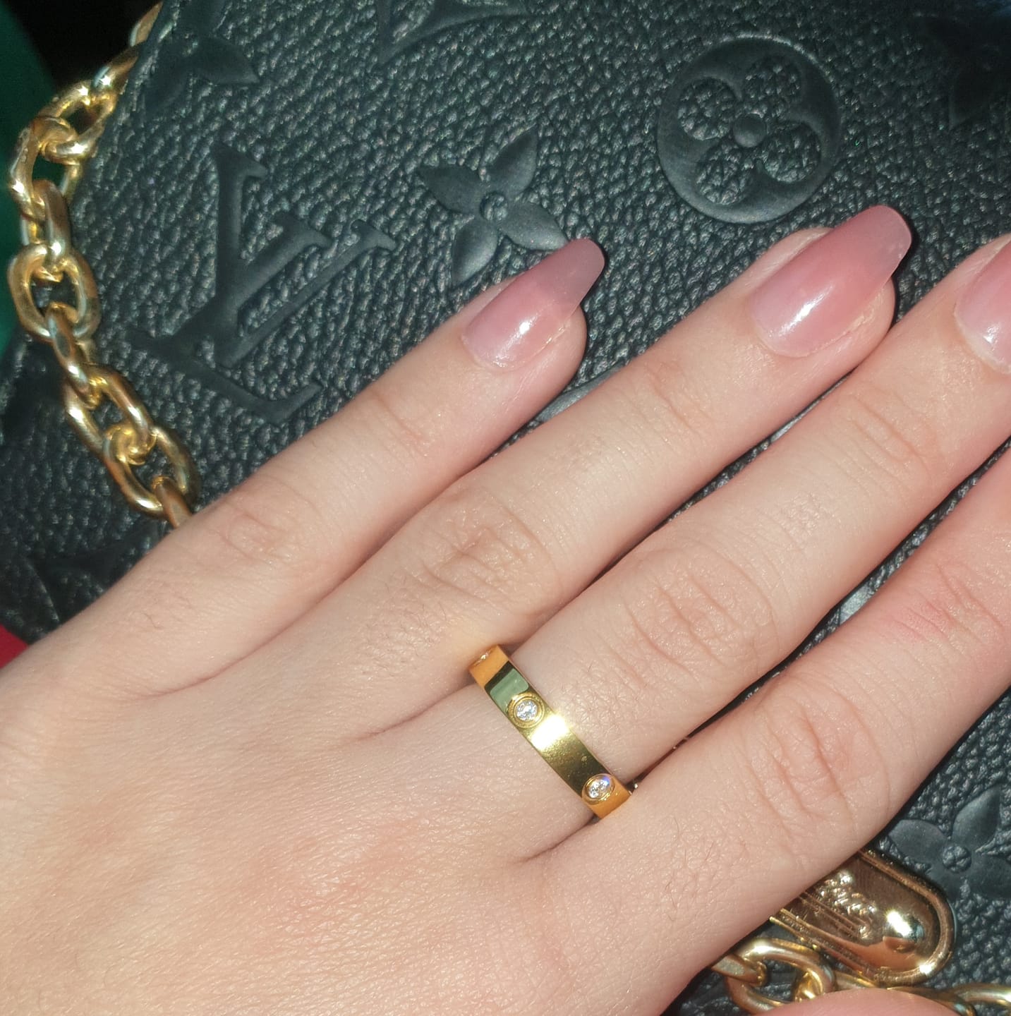 Customer photo review of Arianna Ring | 18K vergoldet