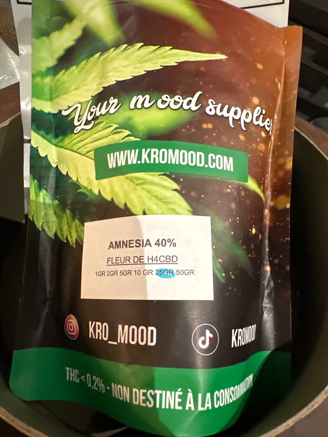 Customer photo review of Fleur de H4CBD - Amnesia 40%