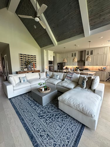 Customer photo review of Cozy Collection Plush Modular 7 Piece Sectional