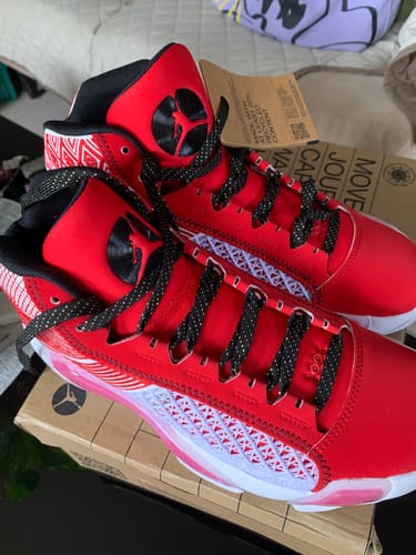 Customer photo review of Air Jordan Big Kids XXXVIII Basketball Shoes