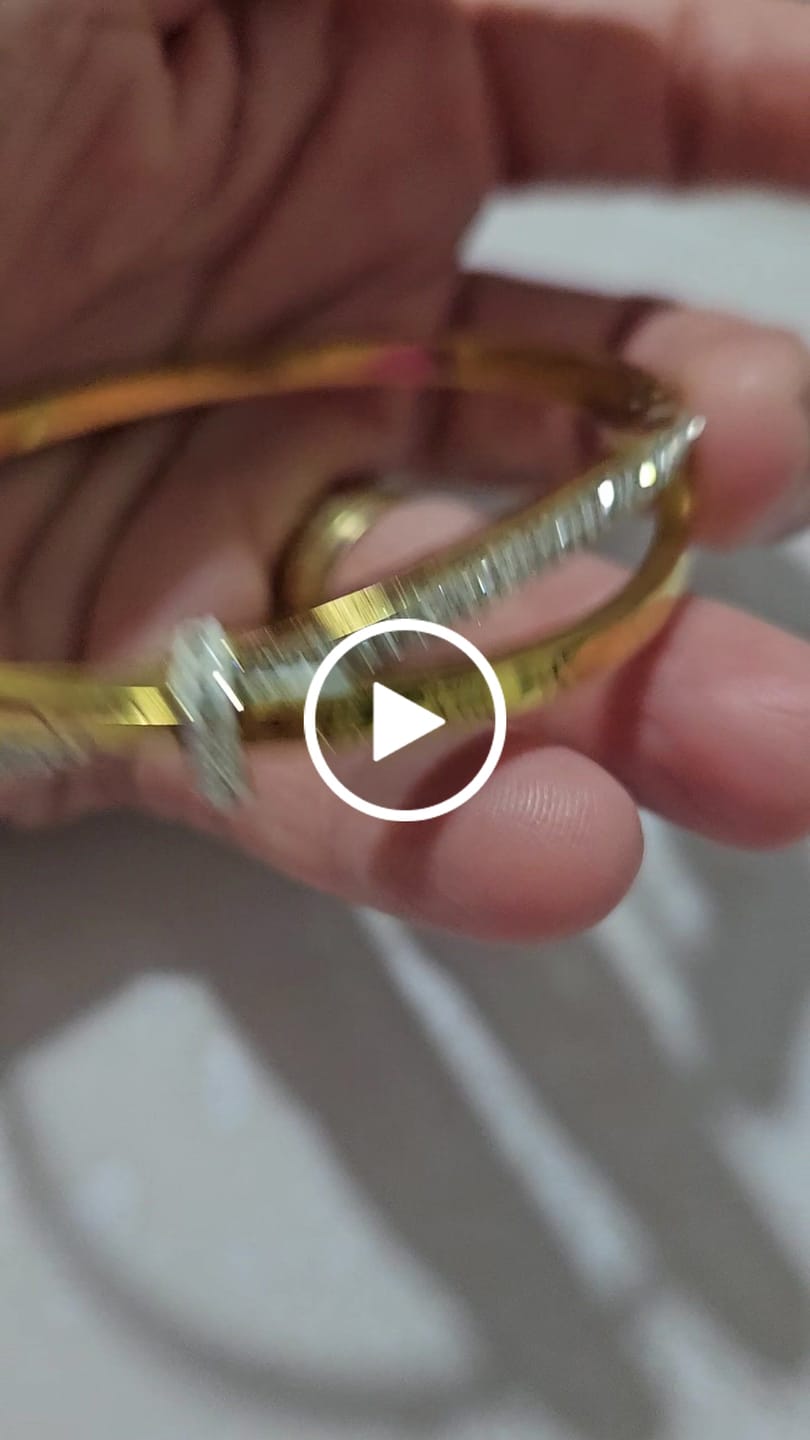 Customer video review of Bracelete Romano Zircônia Banhado em Ouro 18K