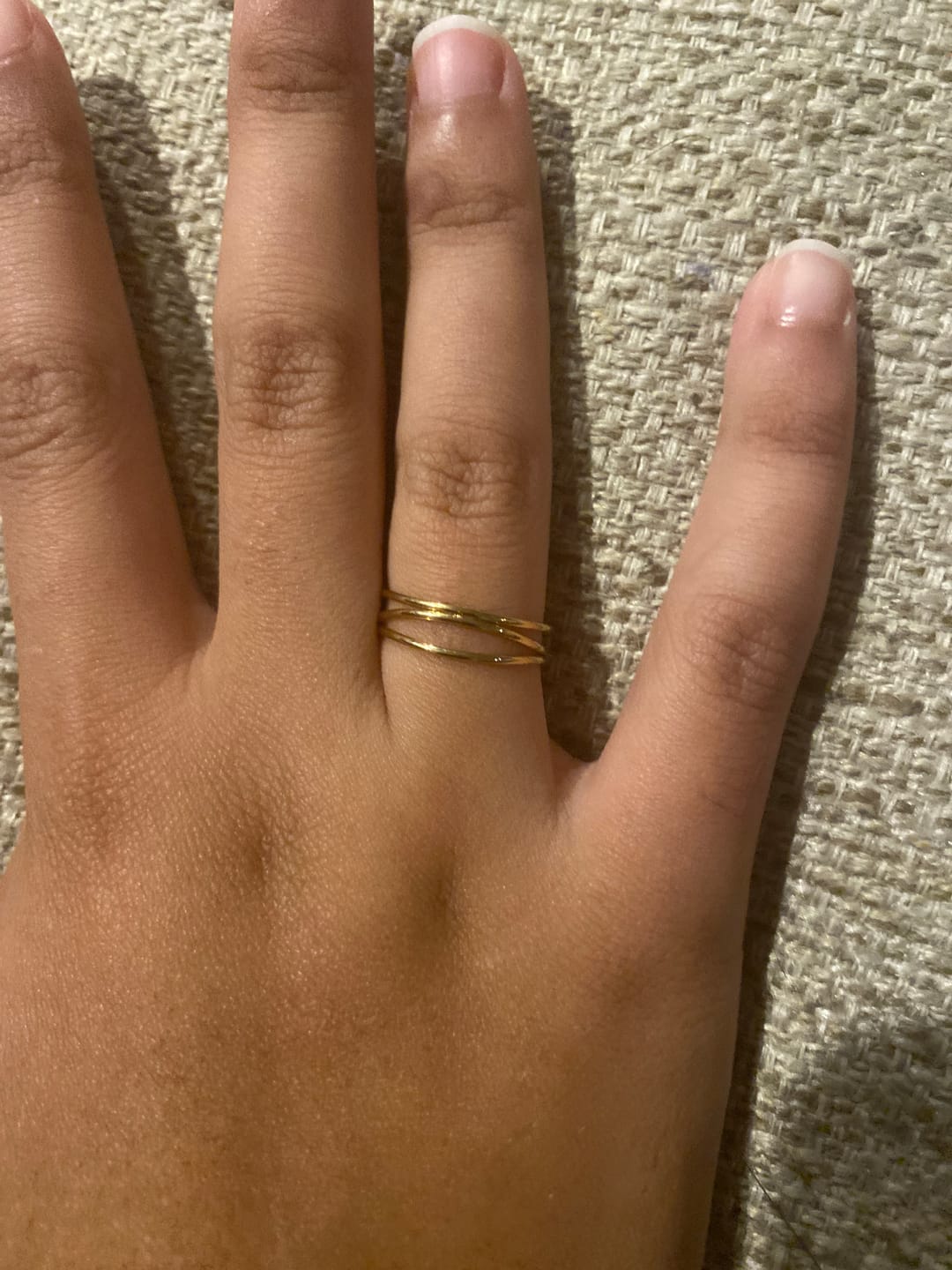 Customer photo review of Gold Infinity Loop Ring