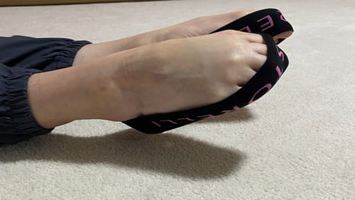 Customer photo review of Pastorelli Foot Resistance Bands
