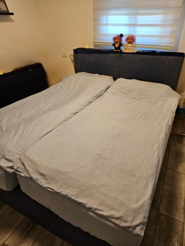 Customer photo review of סט מצעי במבוק - SkyBlue