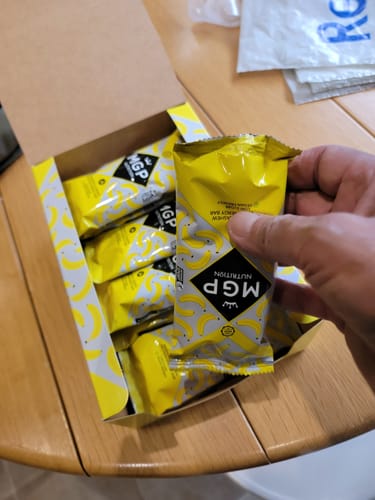 Customer photo review of Banana & Cashew Protein Bar (12 Pack)