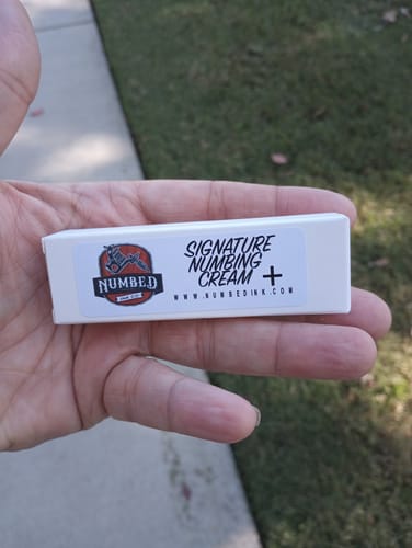 Customer photo review of Signature Tattoo Numbing Cream 2 TUBE