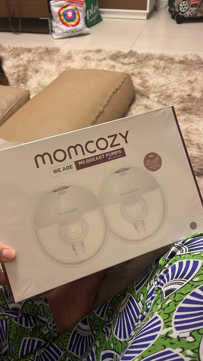 Customer photo review of Momcozy M5 Wearable Breast Pump, Grey