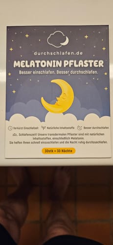 Customer photo review of Melatonin Pflaster