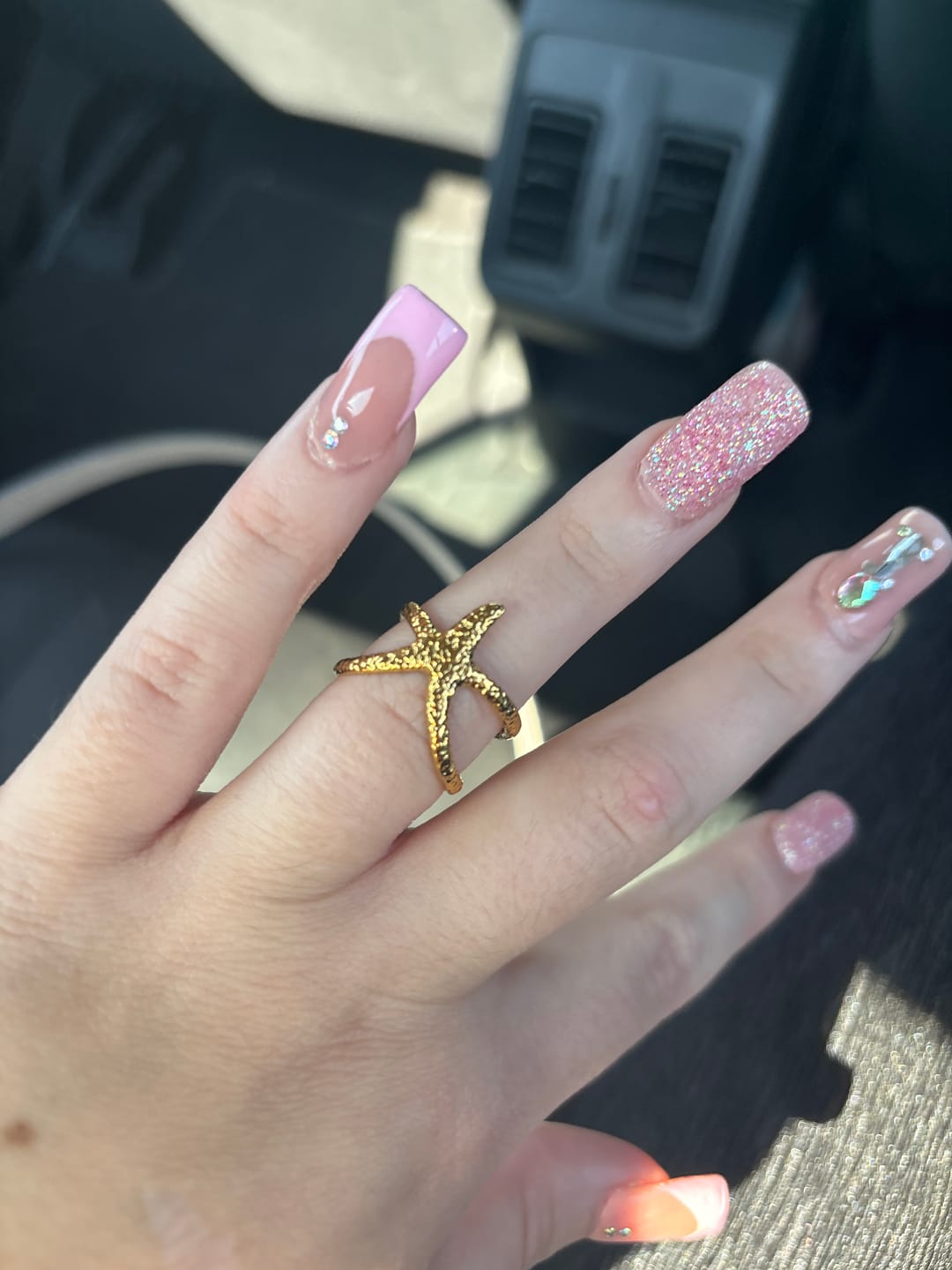 Customer photo review of Anillo Estrella De Mar Abierto