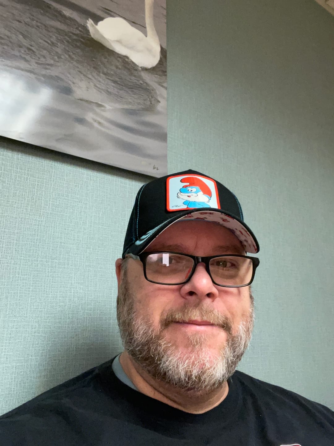 Customer photo review of OVERLORD X Smurfs: Papa Smurf Trucker Cap