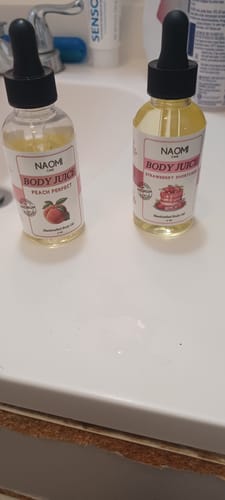 Customer photo review of BOGO Naomi Body Juice Oil
