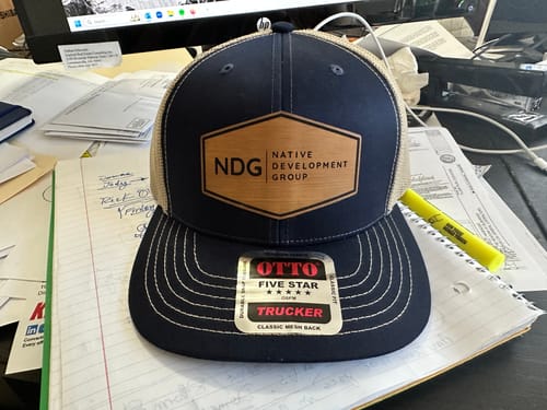 Customer photo review of [12 Pack] 112 Style Leather Patch Trucker Hats