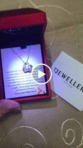 Customer video review of To My Mummy - From Newborn Baby, Love Knot Necklace - newmummy3