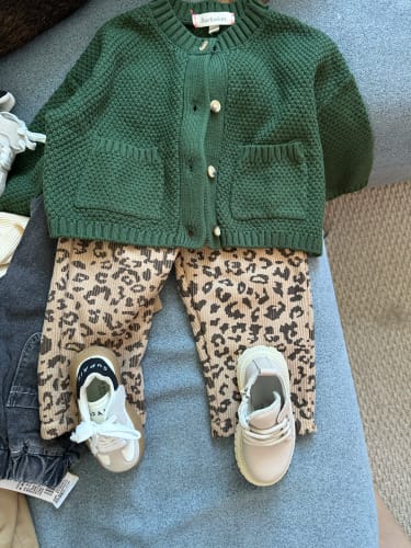 Customer photo review of Fleece Floral Pants