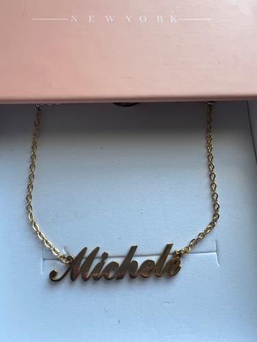 Customer photo review of Personalized Name Necklace