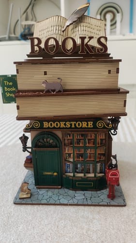 Customer photo review of DIY 3D Wooden Puzzle The Time Book Shop