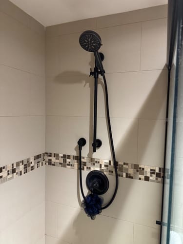 Customer photo review of Slide Bar with Shower Head Holder