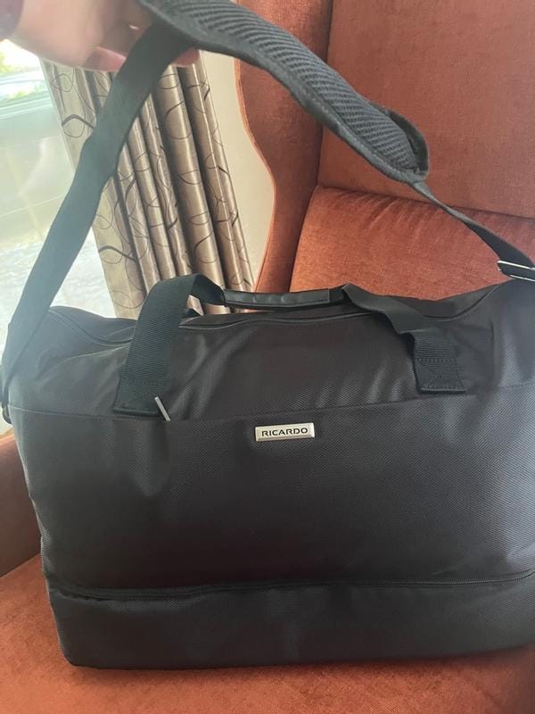 Customer photo review of Avalon Drop-Bottom Weekender Duffel