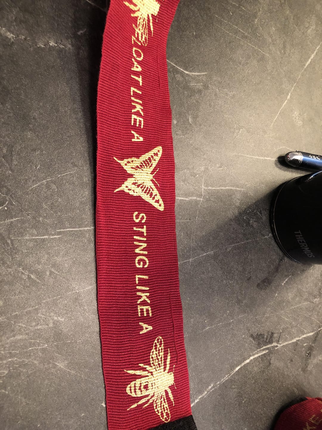 Customer photo review of Float like a Butterfly Sting like a Bee Boxing Hand Wraps