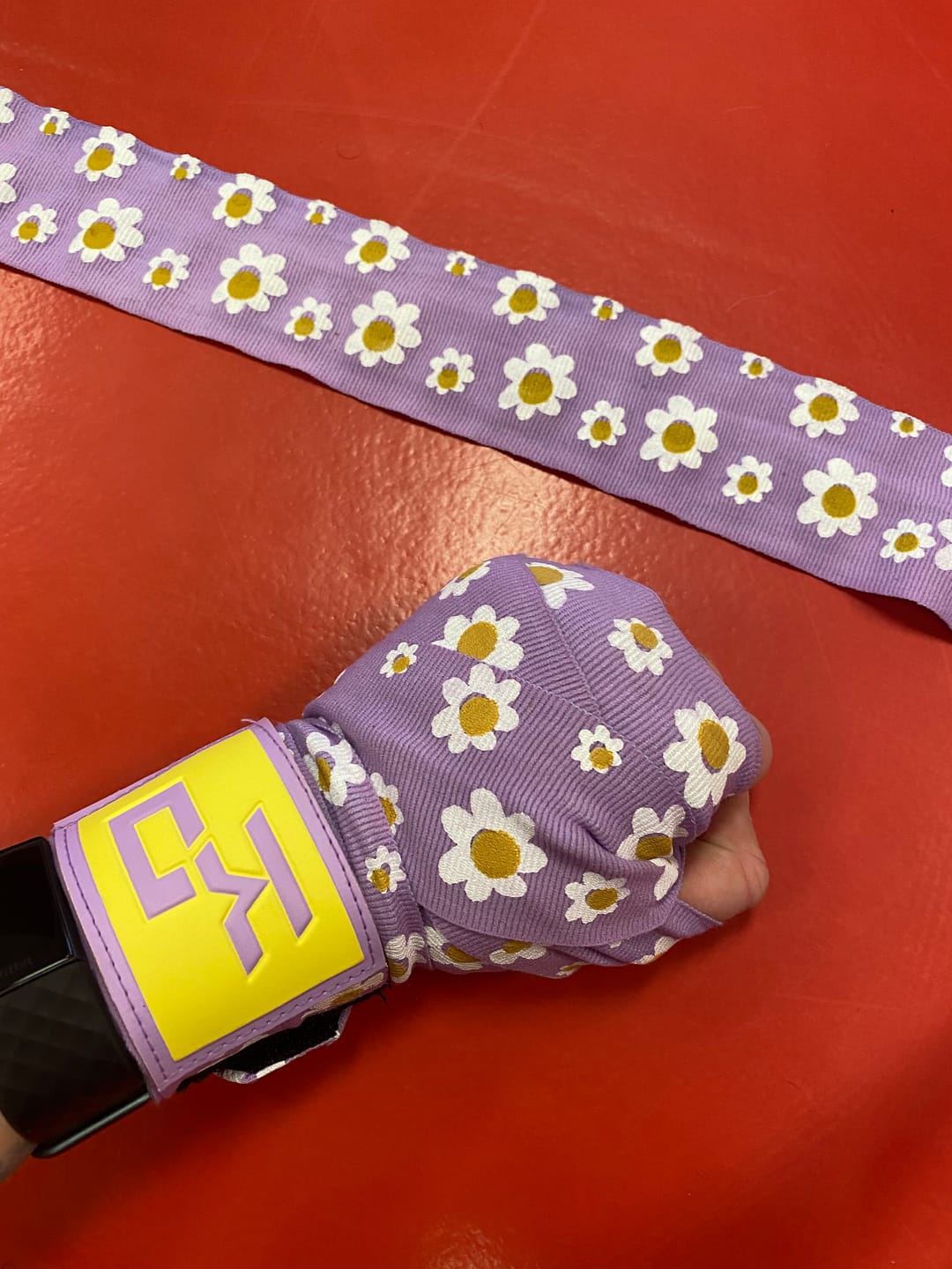 Customer photo review of Daisy Hand Wraps (limited edition)