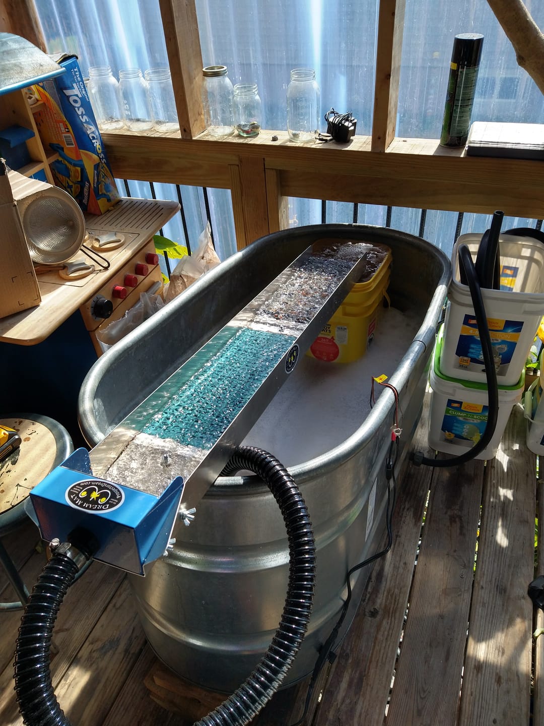 Customer photo review of 6X42 Double Mat Long Gold Sluice Box