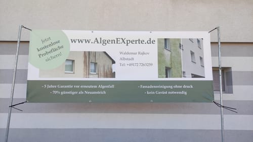Customer photo review of Banner inkl. Druck