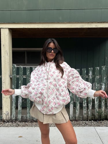 Customer photo review of Rose Garden Puffer Jacket