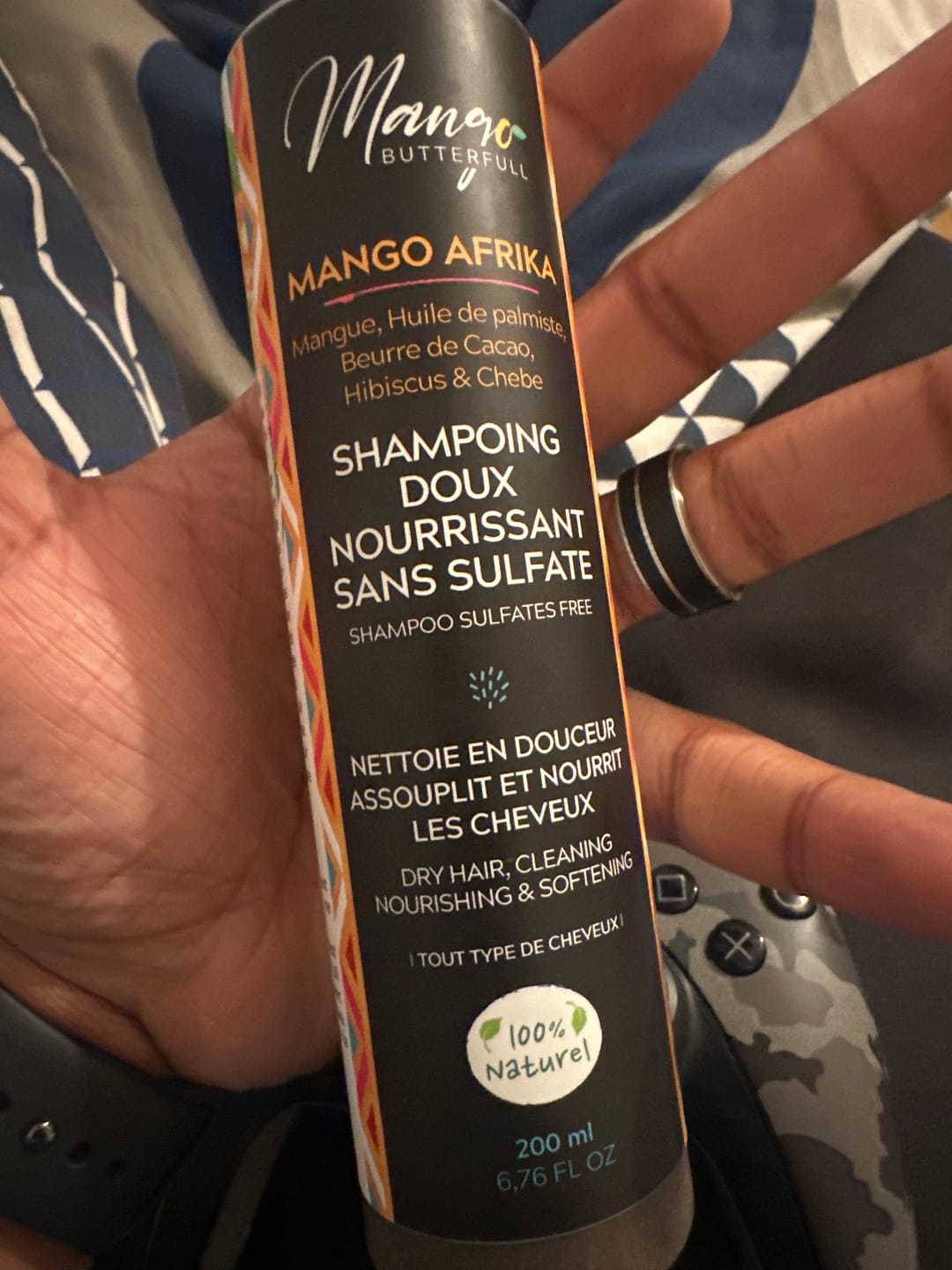 Customer photo review of Shampoing doux sans sulfates  MANGO AFRIKA