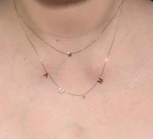 Customer photo review of 14k Solid Gold Magnetic Clasp Converter