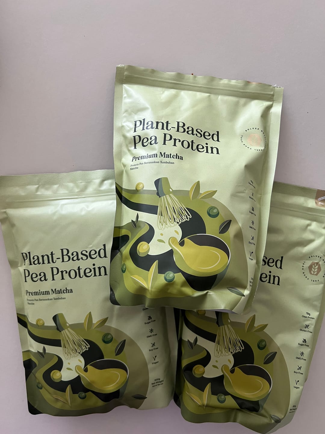 Customer photo review of Pea Protein Isolate - Premium Matcha