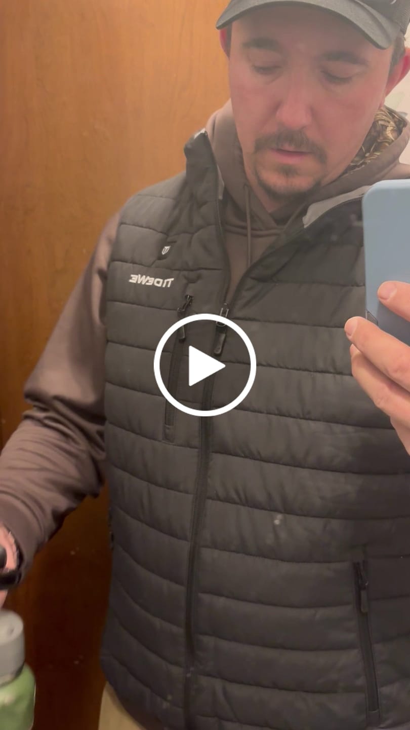 Customer video review of TideWe Men’s Heated Vest with Battery Pack, Lightweight and Washable Vest
