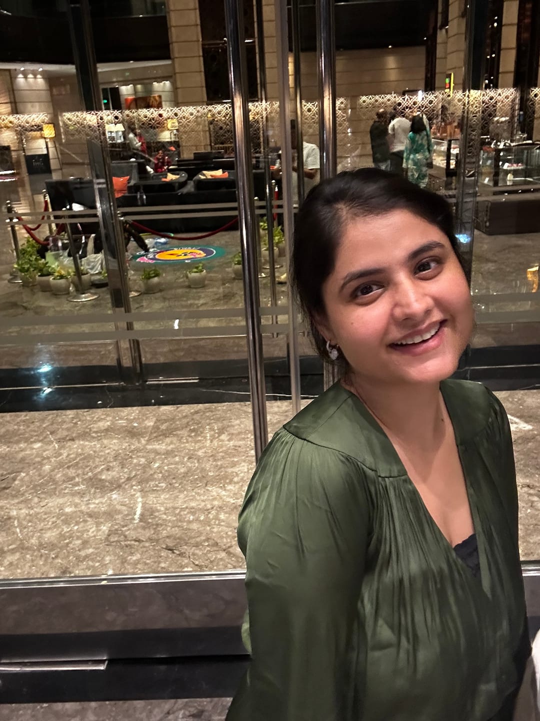 Customer photo review of Lafayette Crystal Earrings