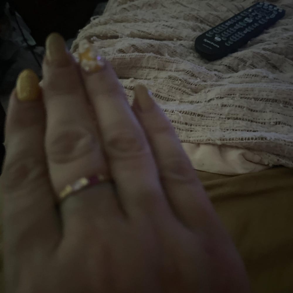 Customer photo review of Baguette Birthstone Ring