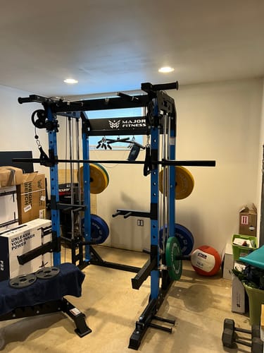 Customer photo review of MAJOR FITNESS All-In-One Home Gym Power Rack Package F22
